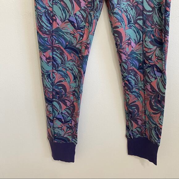 NEW Anthropologie Samia Printed Zip Up Jogger Pant Medium - Picture 6 of 8